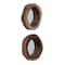 Hello Honey® 7" Round Acadia Wood Framed Organic Shaped Mirrors, 2ct.